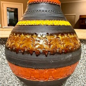 Vintage Multicolor Ceramic Vase